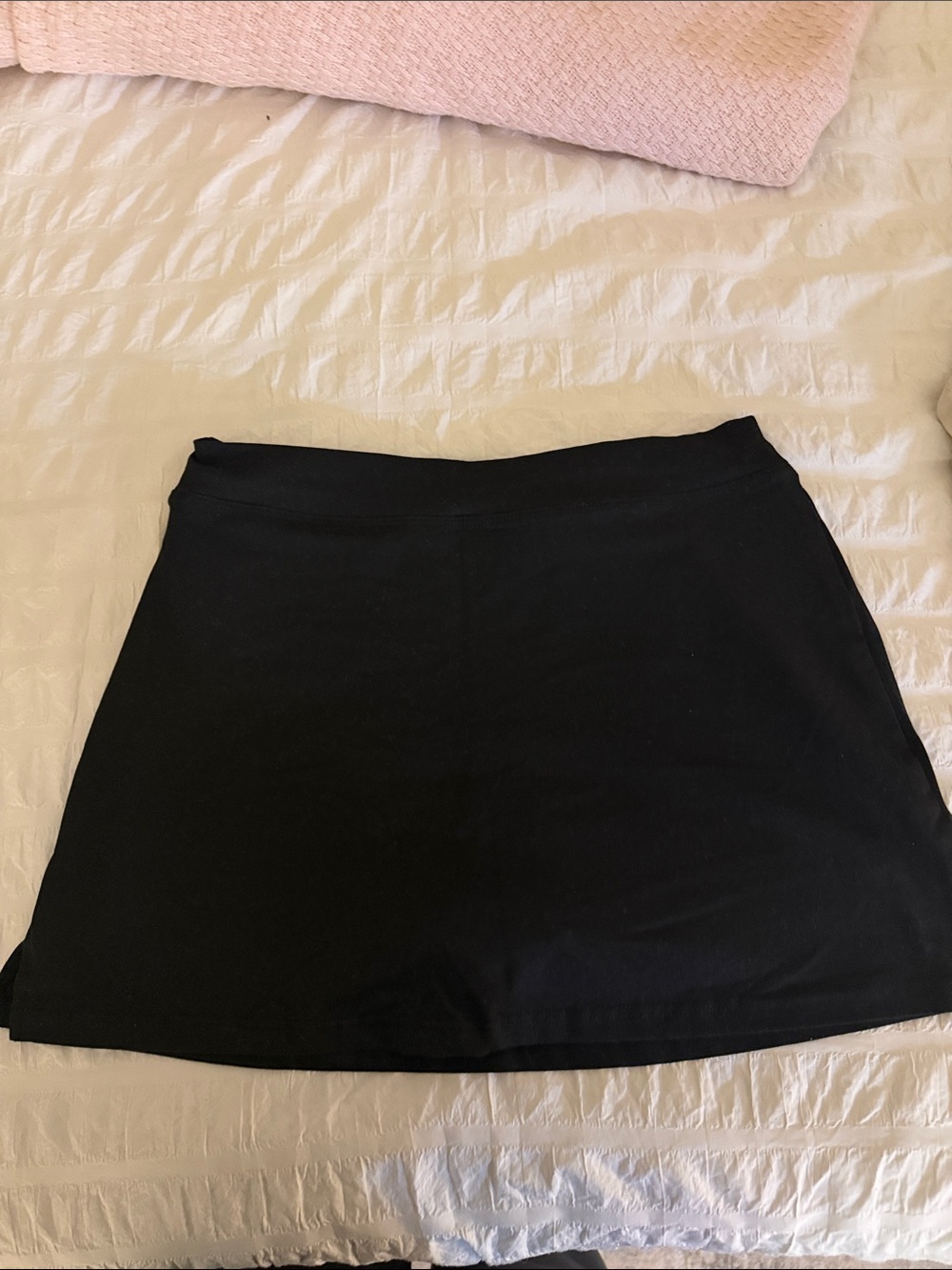 Classic Black A-Line Women's Skirt w built in shorts